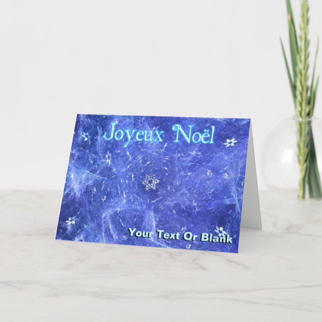 Joyeux Noё l - Snöstorm Helgkort (Framsida)