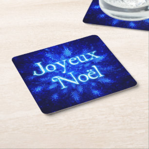 Joyeux Noё l - Snowburst Underlägg Papper Kvadrat