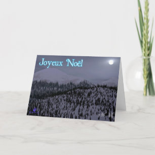 Joyeux Noёl - kall natt i Idaho Helgkort
