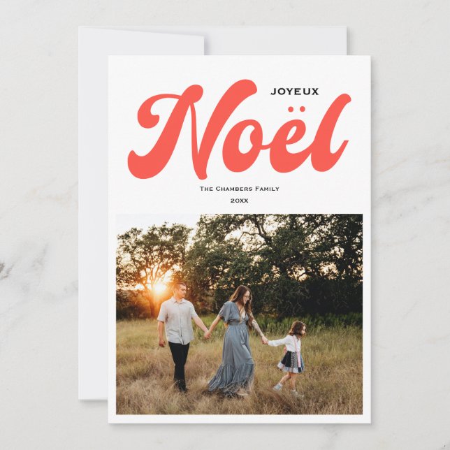 Joyeux Noel Bright-fotodesign Julkort (Framsida)