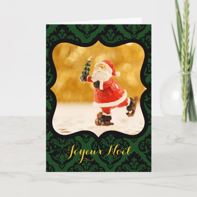 Joyeux Noel Cadre V decoratif Photo Carte de Voeux Helgkort (Framsida)