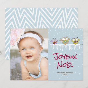 Joyeux Noël carte de phode vacances Julkort