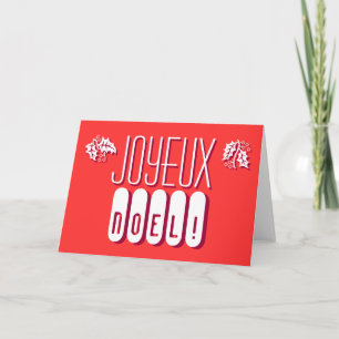 Joyeux Noel Carte de Voeux Helgkort