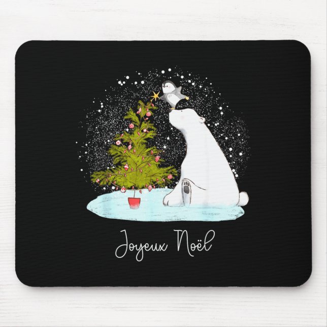 Joyeux Noël - Cute Lar Bear Penguin Christmas  Musmatta (Framsidan)