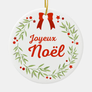 Joyeux Noël Décoration Ornement Julgransprydnad Keramik