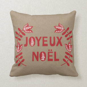 Joyeux Noel Dekorativ kudde