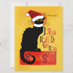 Joyeux Noël Du Chatta Noir Inbjudningar