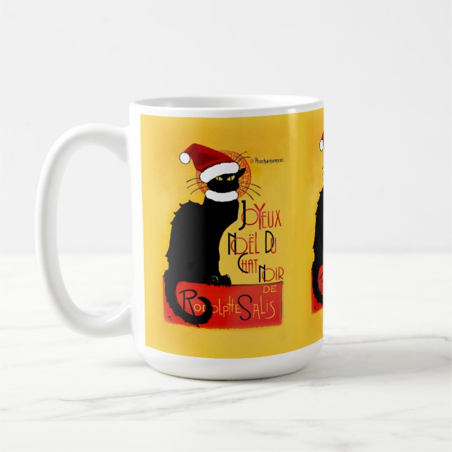 Joyeux Noël Du Chatta Noir Kaffemugg (Vänster)