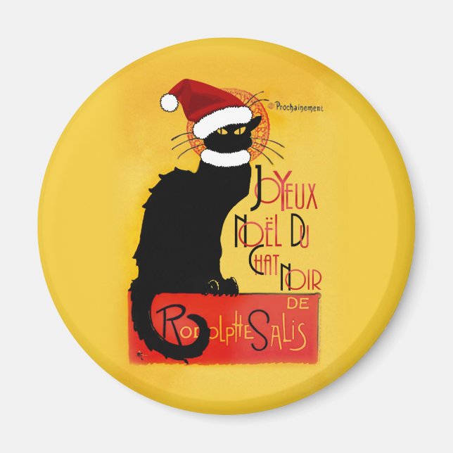 Joyeux Noël Du Chatta Noir Magnet (Framsidan)