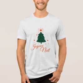 Joyeux Noël en rouge : sapin classique et joyeux T Shirt