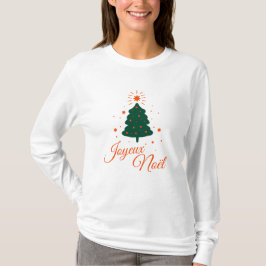 Joyeux Noël en rouge : sapin classique et joyeux T Shirt