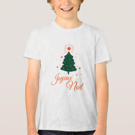 Joyeux Noël en rouge : sapin classique et joyeux T Shirt
