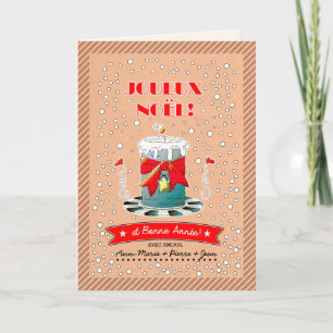 Joyeux Noël et Bonne Anné-julkort i Fransk Helgkort