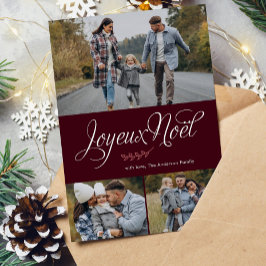 "Joyeux Noel" Fotogalleri med tre bilder Julkort