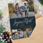"Joyeux Noel" Fotogalleri med tre bilder Julkort<br><div class="desc">Anpassa dessa vackra och moderna jul- och vinterprogram med dina familjefotor och personliga helgdagskort.</div>