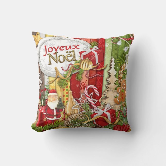 Joyeux Noel ( Fransk God jul ) Kudde (Framsida)