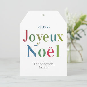 Joyeux Noel Fransk Jul - färgfull