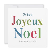 Joyeux Noel Fransk Jul - färgfull