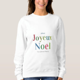 Joyeux Noel Fransk Jul - färgfull T Shirt