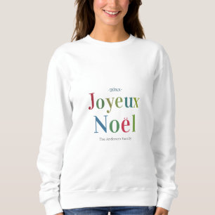 Joyeux Noel Fransk Jul - färgfull T Shirt