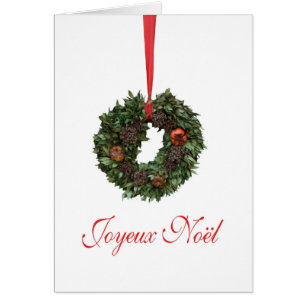 Joyeux Noël Fransk julkort Hälsningskort
