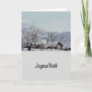 Joyeux Noël Fransk julkort Helgkort