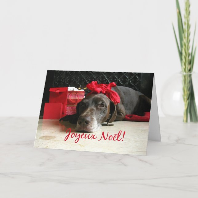 Joyeux Noël Fransk julkort Helgkort (Framsida)