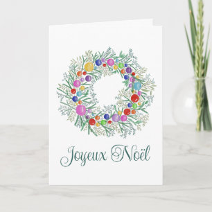 Joyeux Noël, Fransk Julkrans Helgkort
