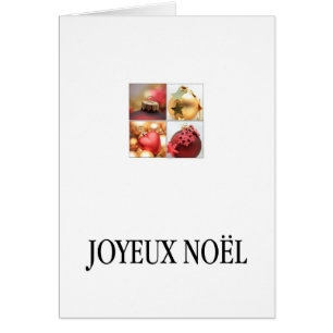 Joyeux Noël - Fransken Jul - Carte de Noël Hälsningskort