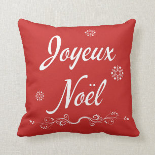 Joyeux Noel franskLouisiana Cajun god jul Kudde