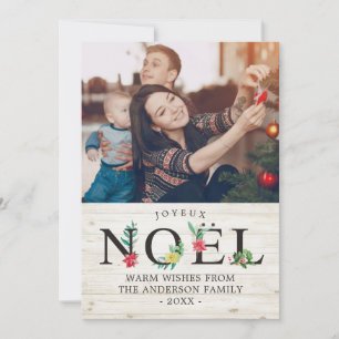 Joyeux Noel God jul Gott nytt år Photo Julkort