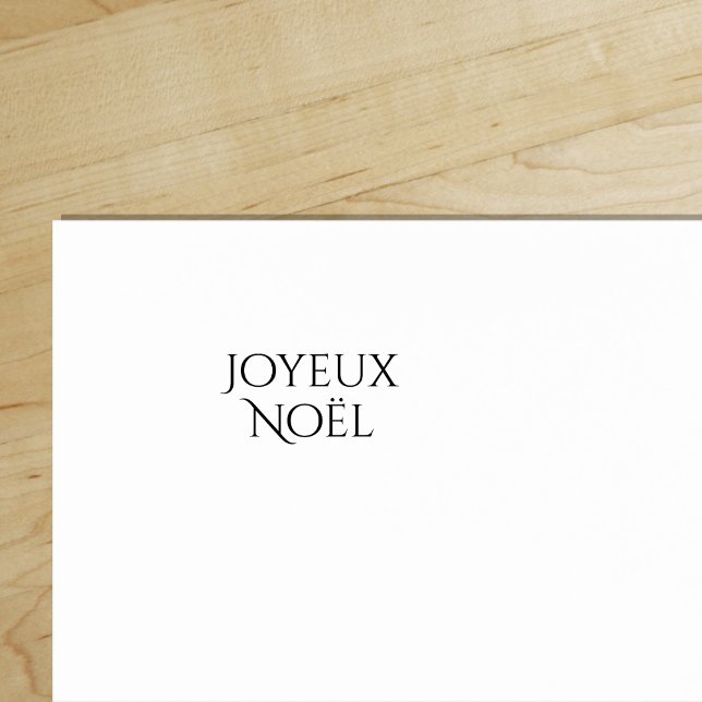 Joyeux Noël, God jul i Fransk Stämpel ("Everyday is abundantly beautiful." 
Sincerely Best Wishes from Lucky Design World)