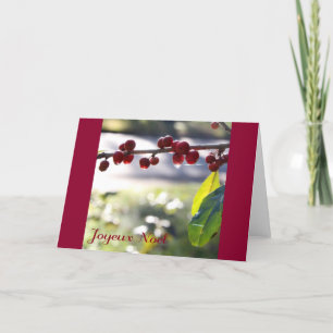 Joyeux Noel-gratulationskort Helgkort