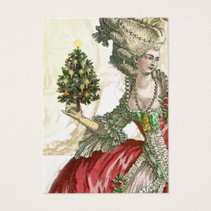 Joyeux Noel guld- festlig gåvamärkre Visitkort