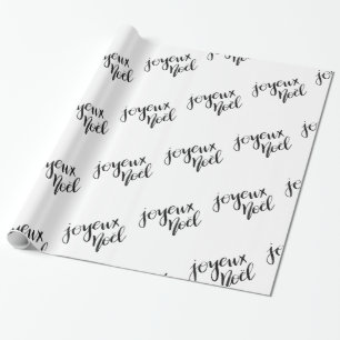 Joyeux Noel handskriven skrivar helgdag Presentpapper