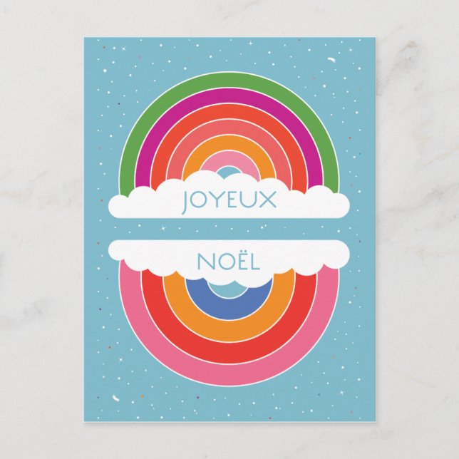 Joyeux Noël Helg Vykort (Framsida)