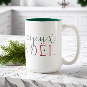 Joyeux Noel Helgdag Två-Tonad Mugg