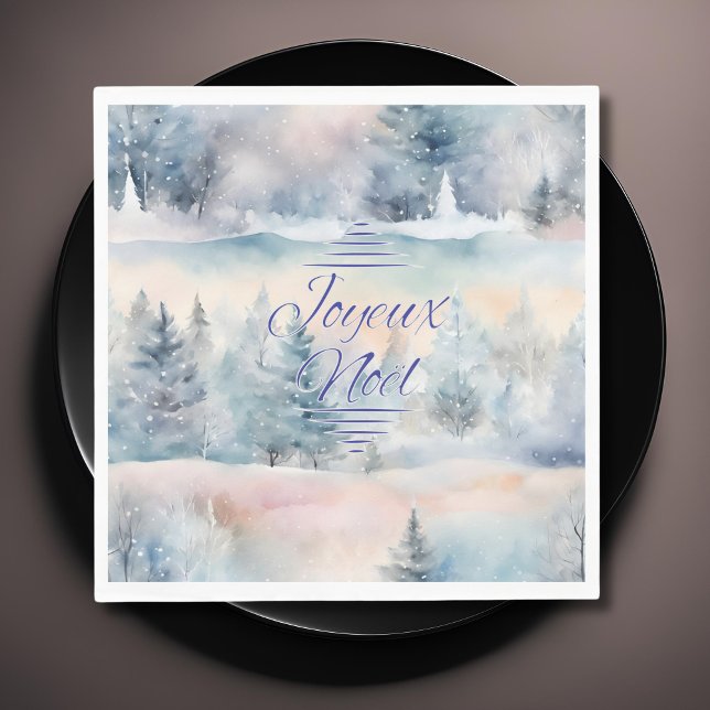 Joyeux Noël i coola hues Pappersservett (Skapare uppladdad)