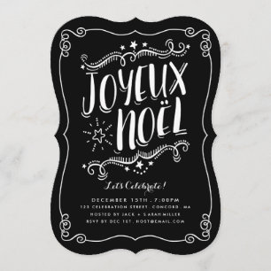 Joyeux Noel-inbjudan om Julfest till jul Inbjudningar