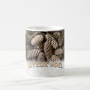 Joyeux Noel jul Helgdag Gräs Cone Kaffemugg