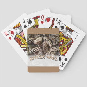 Joyeux Noel jul Helgdag Gräs Cone Spel Kort