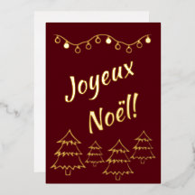 Joyeux Noel jul Ljus Julafton Träd Red