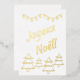 Joyeux Noel jul Ljus Julafton Träd White