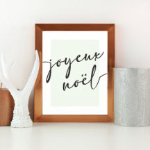 Joyeux Noel Julkonst Skriv ut eller Poster