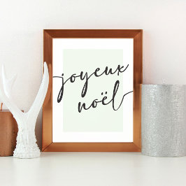 Joyeux Noel Julkonst Skriv ut eller Poster