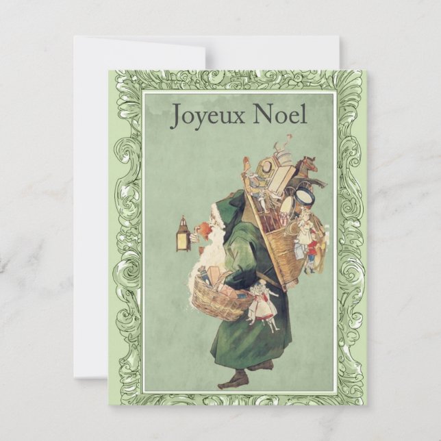 Joyeux Noel-julkort Anteckningskort (Framsida)