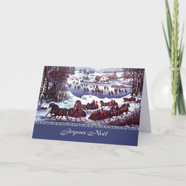 Joyeux Noël. Julkort i Fransk Helgkort (Framsida)