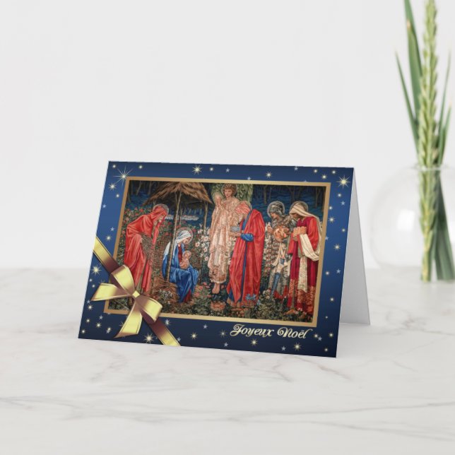 Joyeux Noël. Julkort i Fransk Helgkort (Framsida)