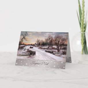 Joyeux Noël. Julkort i Fransk Helgkort