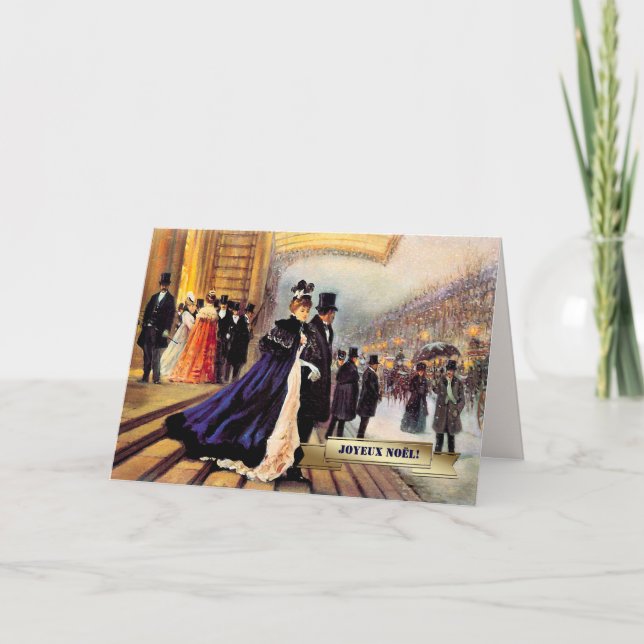 Joyeux Noël. Julkort i Fransk Helgkort (Framsida)